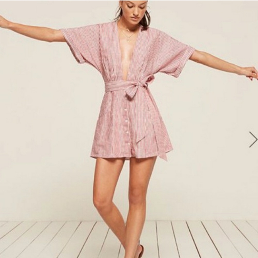 Reformation Cecilia linen Mini dress Size 2